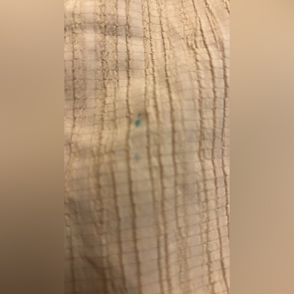 Gigio ,Palazzo,Soft Crinkle-Ribbed Tan Wide-Leg Pants w/Pockets,EUC,Size Med. - Picture 8 of 9